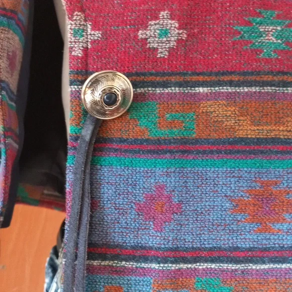 Pendleton KKNOCKABOUTS Multicolor Patterned Fabric VEST SZ.M - Picture 5 of 12